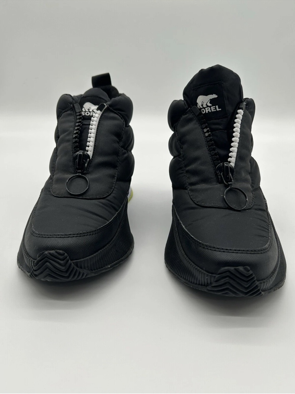 Sorel Kids Black Quilted Zip Boot Sneakers